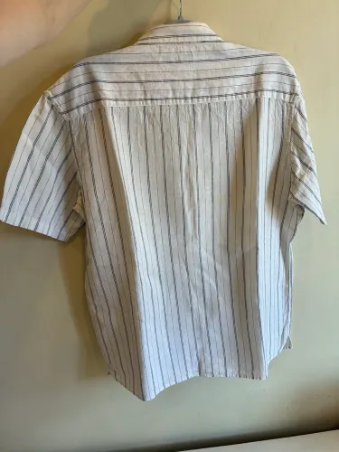Camisa de Linho Zara - Listras Finas | Tamanho L