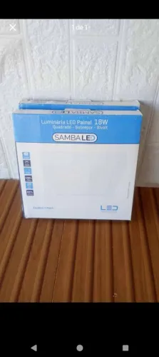 Kit com 2 painel plafon led de embutir