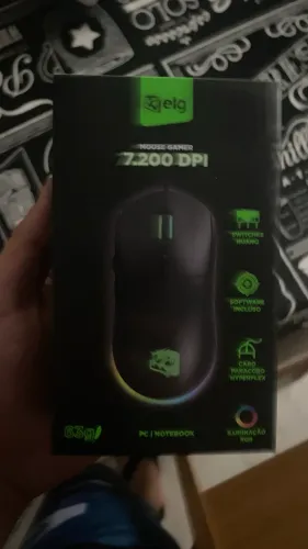 Mouse Gamer ELG Ceres Hyperlight 7.200 DPI RGB - Ultraleve (Novo na Caixa)