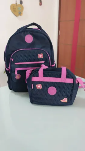 Kit Mochila Escolar com lancheira Clio Luluca