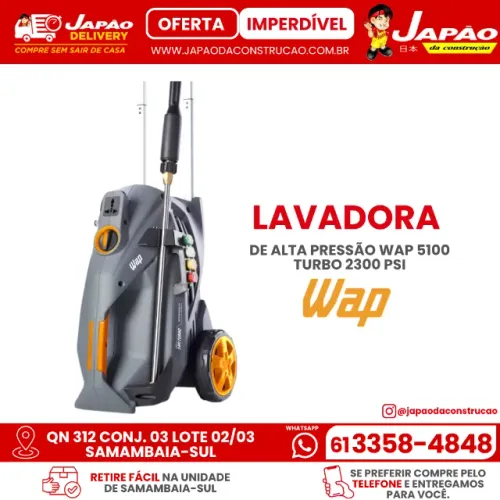 Lavadora de Alta Pressão WAP 5100 Turbo 2300 PSI
