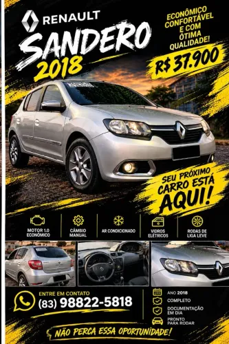 Renault Sandero Vibe Flex 1.0 12V 5P 2018