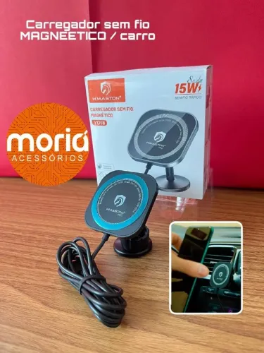 Carregador Veicular Indução Magnético 15w