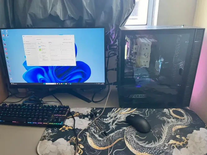 Gabinete mais processador Ryzen 5 1500x