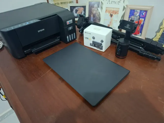 Computador Dell, central de ar, microfone lapela, impressora epson