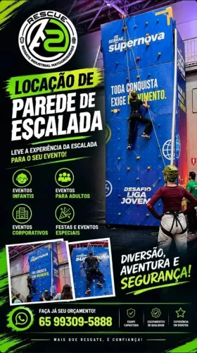 Alugo parede de Escalada para eventos