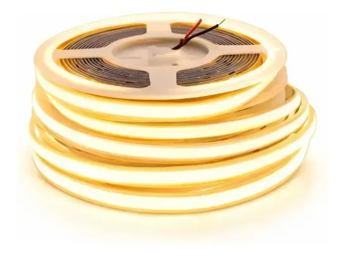 Fita Led Cob 22w/m 480 Leds 10m Direto Rede 110v/220v Perfil