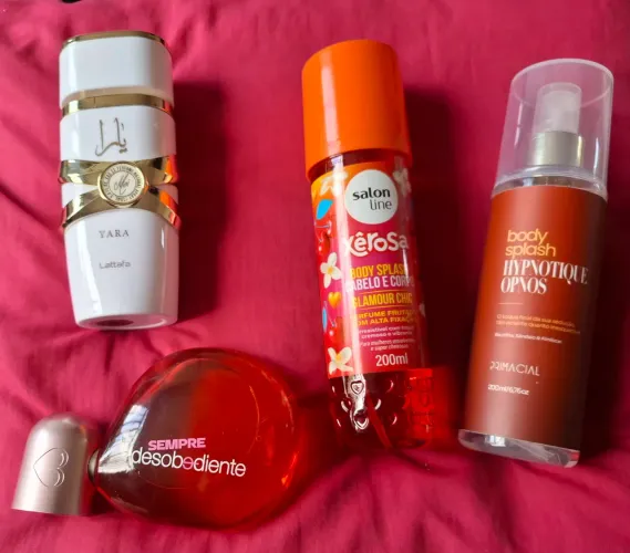 4 perfumes (aceito troca por outro perfume)