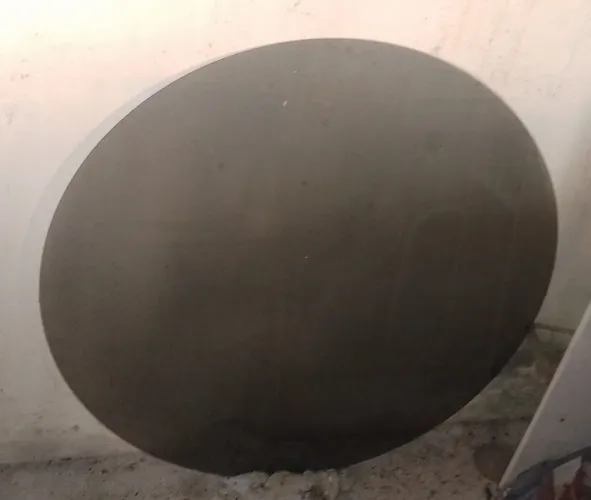 Tampo de mesa de vidro .