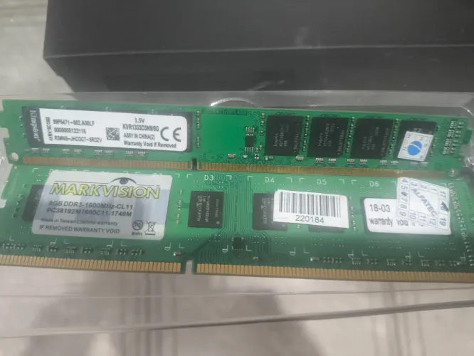 Kit 16GB DDR3 Kingston + Markvision | 8GB + 8GB