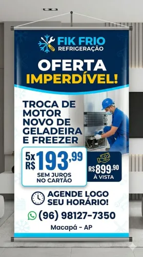 Motor novo para geladeiras e freezer 