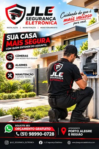 INSTALAÇÃO DE CÂMERAS E ALARMES.