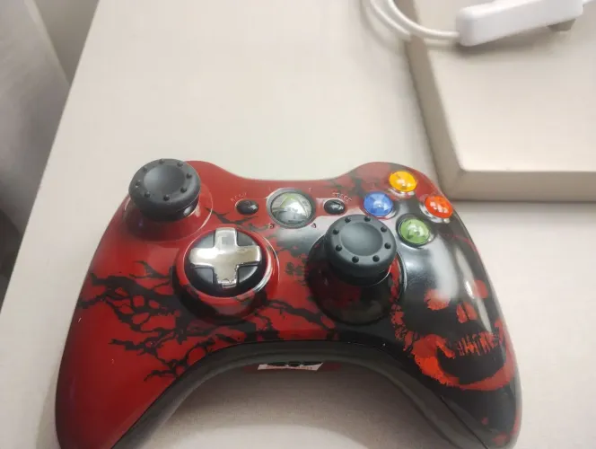 Controle Xbox 360 ed ESPECIAL gears of war 3 com blister e manual
