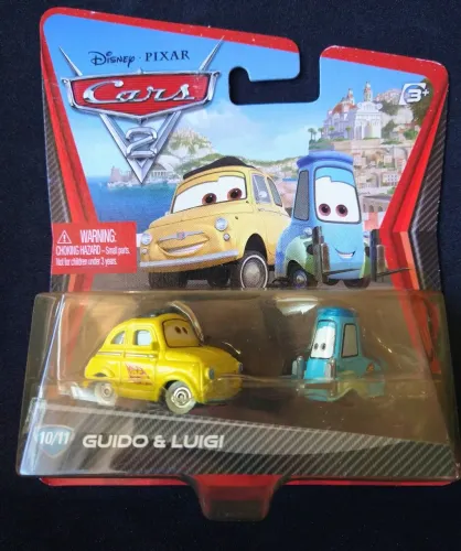 Oficial Disney Pixar Cars 2 - Guido & Luigi 2-Pack