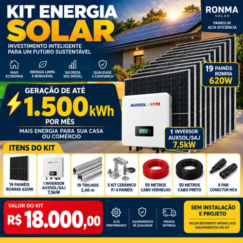 KIT ENERGIA SOLAR 1.500kwh