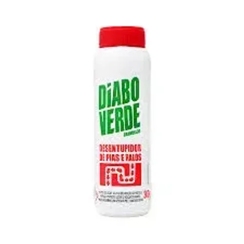 Desentupidor de pias, ralos e vasa sanitário Diabo Verde 300g