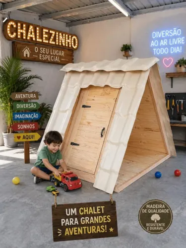 Casinha infantil estilo chalé