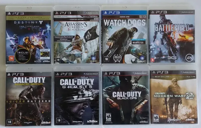 Lote com 8 Jogos de Playstation 3 Originais PS3