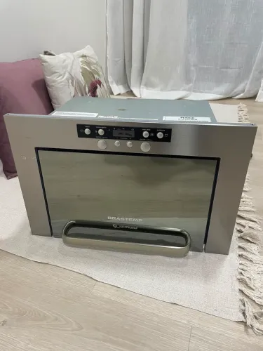 Micro-ondas de Embutir Brastemp Gourmand Inox com Função Vapor