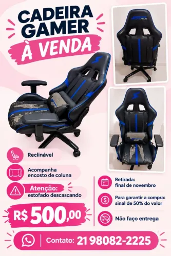 Vendo Cadeira Gamer