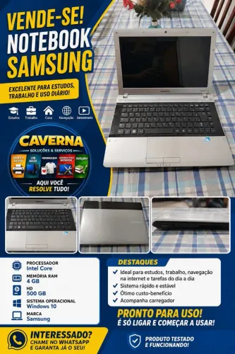 Notebook Samsung RV411 4GB RAM 500GB HD
