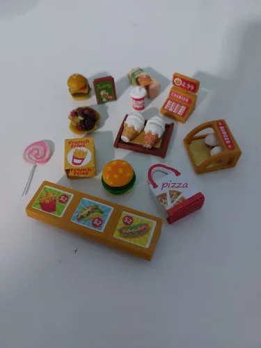 Barbie mini lanches e materiais para lanchonete 