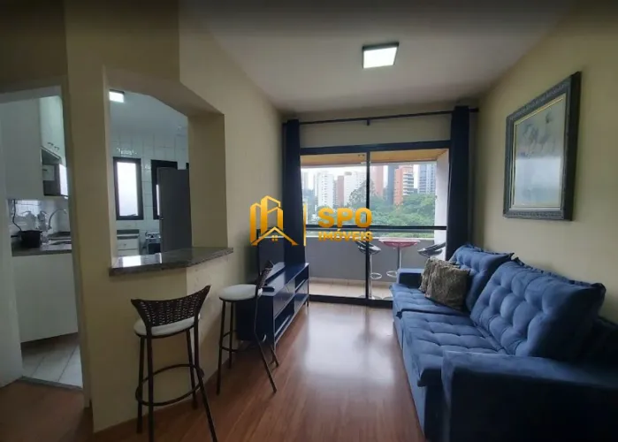 "Excelente apartamento mobiliado para locação Portal do Morumbi"