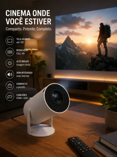 Projetor Portátil 4k Hd Android 11.0 Smart Wifi 5g Bluetooth
