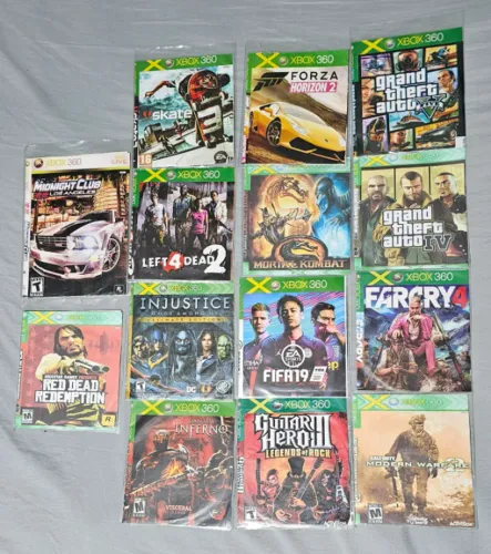 Kit 14 Jogos Xbox360 CD VideoGame Console