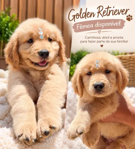 Filhotes de golden retriever