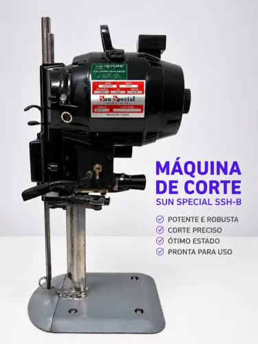 Maquina de corte tecido 8 polegadas SunSpecial 1000w Semi Nova