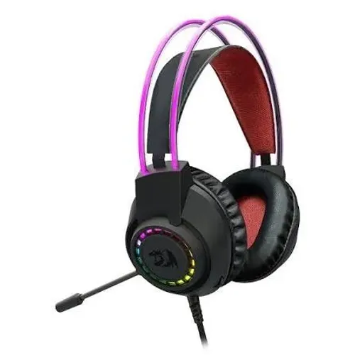 Headset Gamer Redragon Scream, RGB, Drivers De 40mm, USB+5.5mm, Black, H231RGB