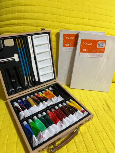Estojo de Tinta + 2 Telas
