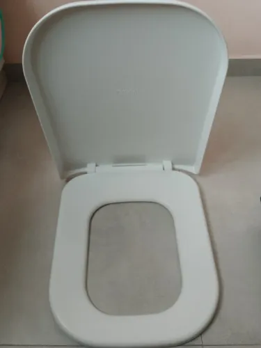 Assento sanitário tupan branco quadrado retangular