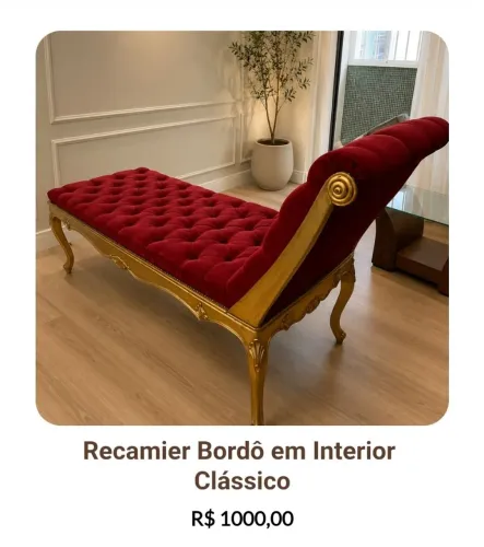 Recamier Bordô