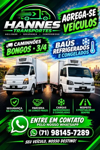 Estamos agregando caminhões refrigerado