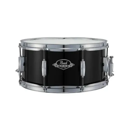 Caixa Pearl Export EXX Jet Black 14x6,5" em Mahogany Hybrid Shell