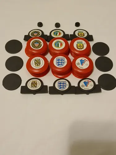 Super lote de times de botão de plástico