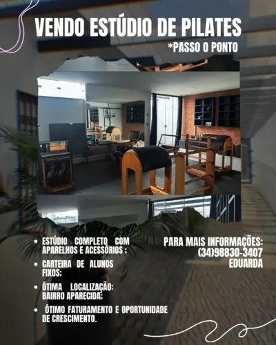 Vendo studio de pilates em Uberlândia