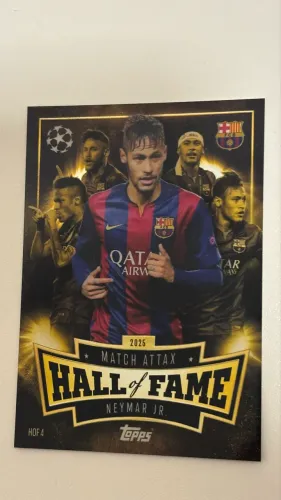 Card do Neymar Jr Hall of Fame 2026 TOPPS