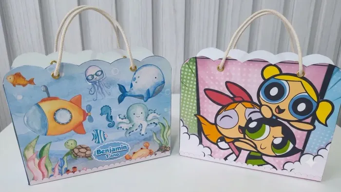 Lembrancinha para festa, sacolinha personalizada