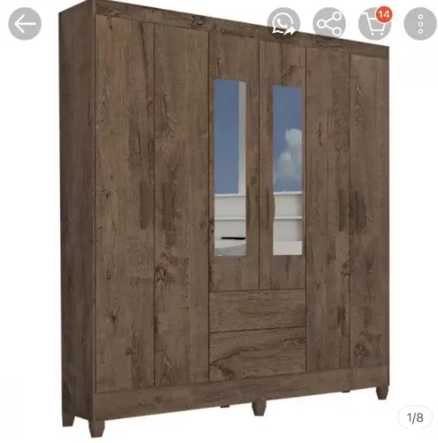 Guarda roupa e cama