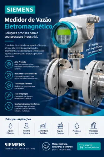 Medidor de Vazão Eletromagnetico