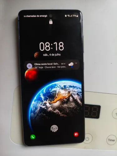 Samsung Galaxy S20 FE 128GB / 6GB RAM Azul - Caixa, Carregador e Fone Nunca Usado