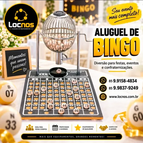 Aluguel de bingo e jogos para festas e eventos