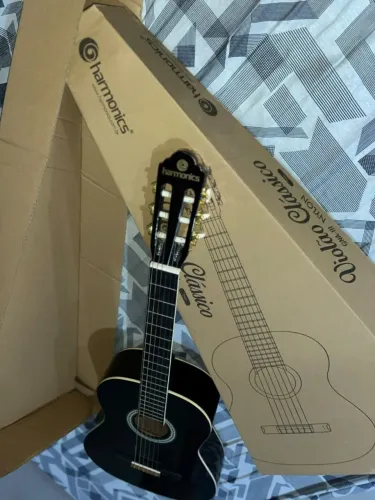 Violão Harmonics GNA-111 Acústico Nylon Preto<br>HARMONICS