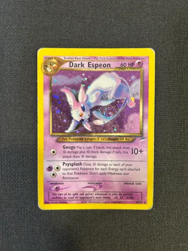 Carta Pokemon TCG - Dark Espeon