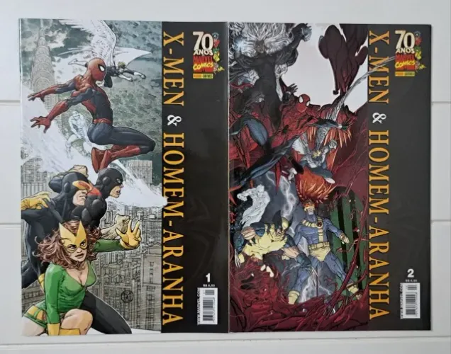 HQ X-Men & Homem-Aranha - Minisérie completa (parte 1 e 2) - Marvel