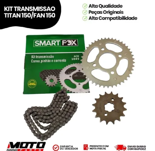 Kit transmissão Honda Titan 150 Fan 150
