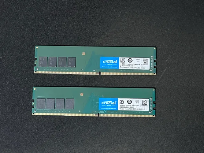 Memorias DDR4 32Gb 2x16 2666Mhz Crucial